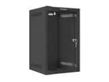 Lanberg Szafa rack WF10-2309-10B (9U; 462mm, 280mm, 310 mm; wisząca; Szklane; 10"; kolor czarny), zdjęcie 1 z 5