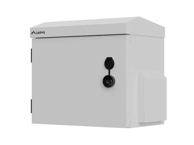 Lanberg SZAFA RACK WISZĄCA 10" HERMETYCZNA IP55 MONTAŻ NA ŚCIANIE/SŁUPIE 320X220X300 SZARA, zdjęcie 1 z 10