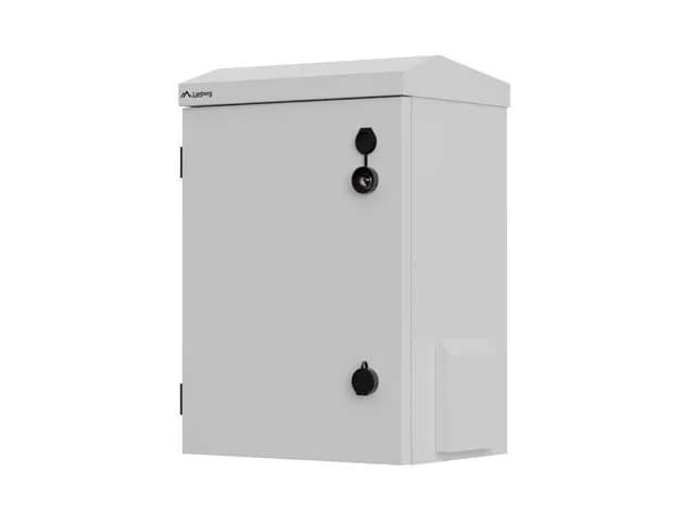 Lanberg SZAFA RACK WISZĄCA 10" HERMETYCZNA IP55 MONTAŻ NA ŚCIANIE/SŁUPIE 340X250X500 SZARA, zdjęcie 1 z 9