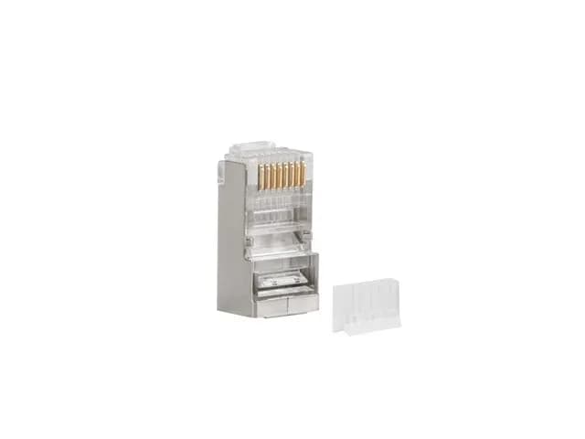 Lanberg WTYK SIECIOWY RJ45 (8P8C) KAT.6 FTP (100SZT) Z PROWADNICĄ DO LINKI I DRUTU, zdjęcie 1 z 4