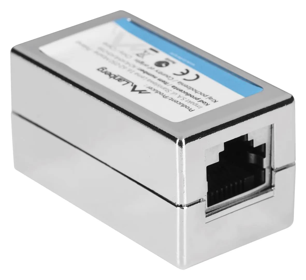 Lanberg ZŁĄCZKA SIECIOWA PRZELOTKA 2X RJ45 KAT.6 FTP AD-RJ45-RJ45-OS6, zdjęcie 1 z 2