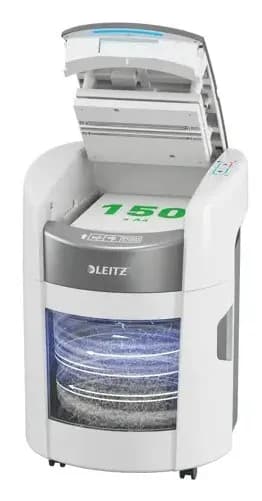 Leitz Niszczarka IQ Optimax AutoFeed 150, P4, 150 kartek, 15 l kosz, zdjęcie 1 z 12