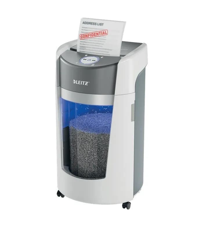 Leitz Niszczarka IQ OptiMax Office 550, 35 L, P-5, Ścinki 2x15, Automatyczny Start/Stop