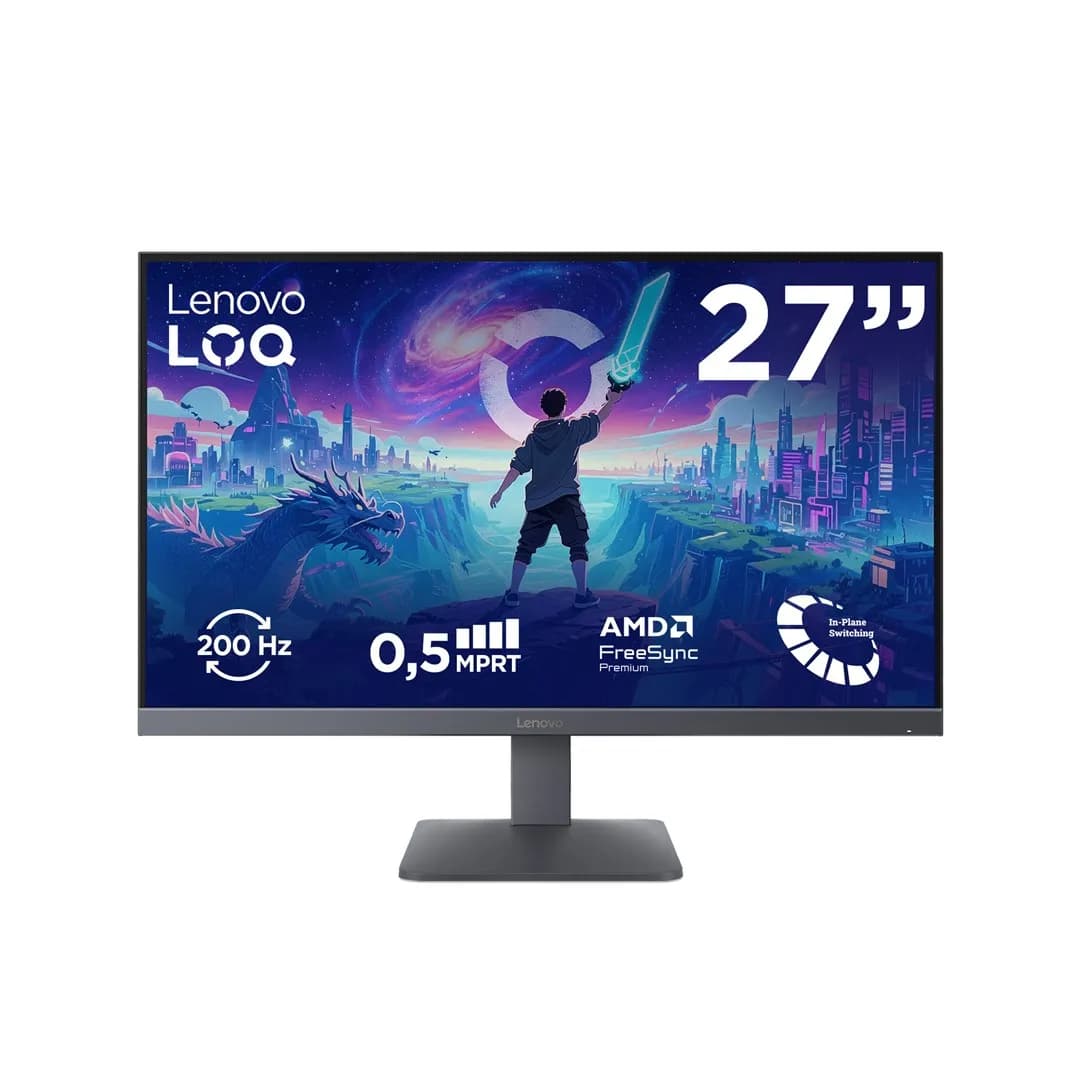 Lenovo LOQ 27-10 27.0"FHD 200Hz 300nits AG HDMI, DP Lunar Grey, zdjęcie 1 z 9