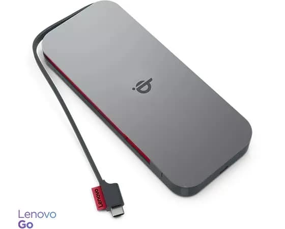 Lenovo Power Bank Go 10 000 mAh, G0A3LG1WWW, USB-C, szary, zdjęcie 1 z 7