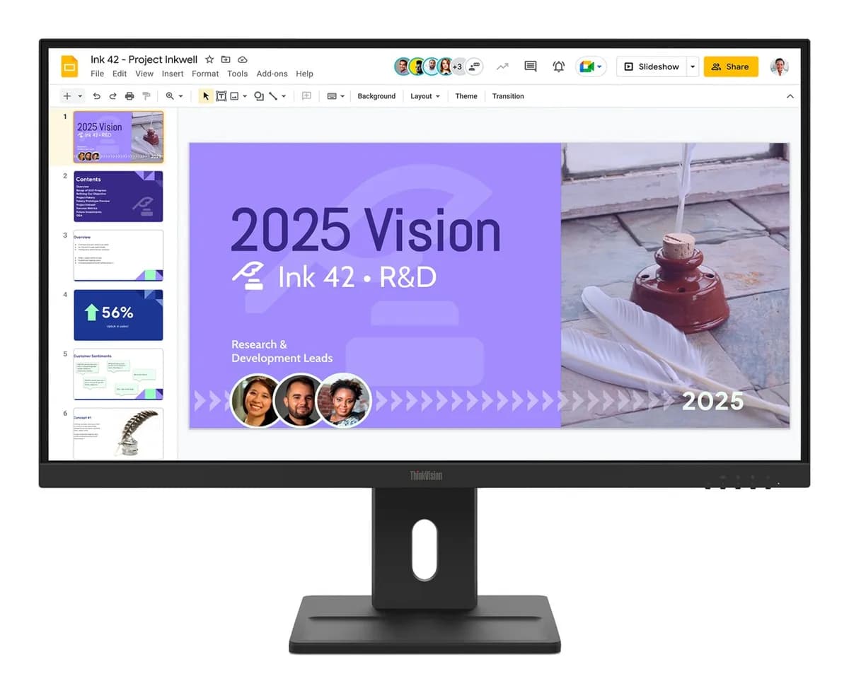 Lenovo ThinkVision E27Q40 27"QHD 100Hz 350nits AG HDMI DP Raven Black, zdjęcie 1 z 10