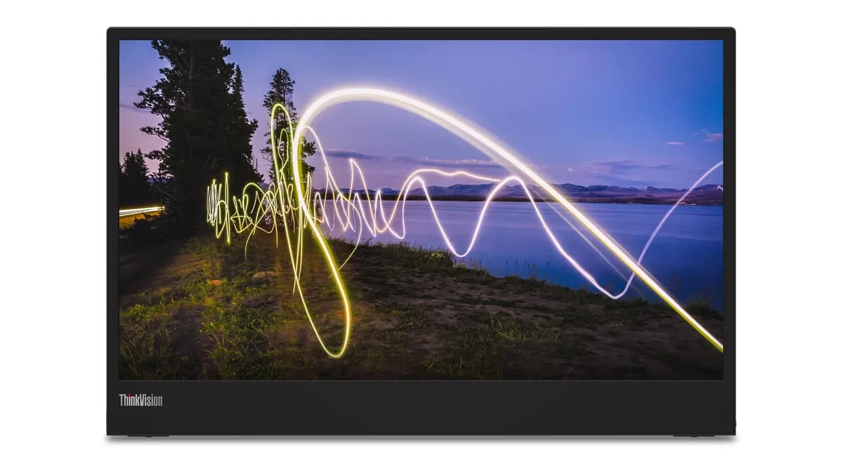 Lenovo ThinkVision M15 15.6"FHD IPS 60Hz 250nits AG Raven Black, zdjęcie 1 z 8