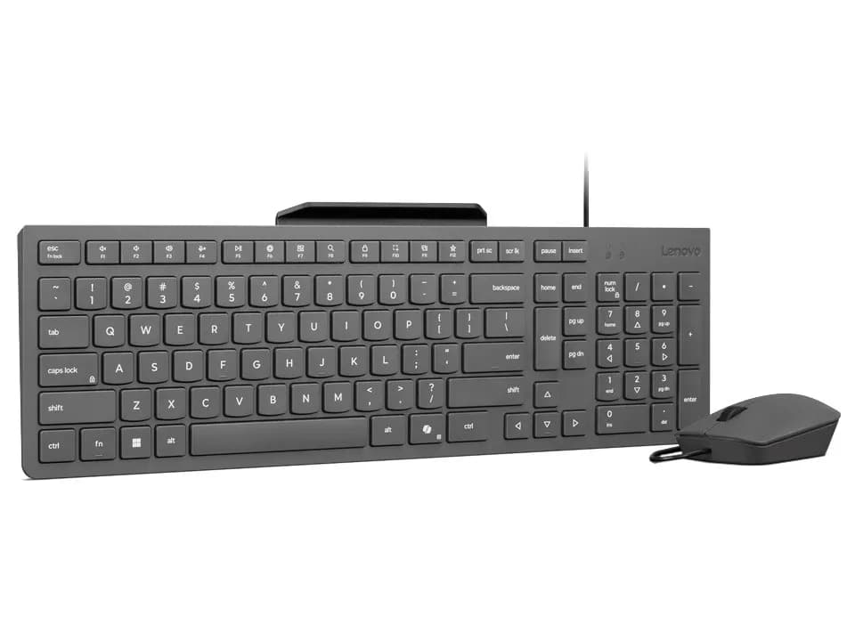 Lenovo Zestaw klawiatura i mysz przewodowe 310 USB-A Wired Combo (US English), zdjęcie 1 z 8