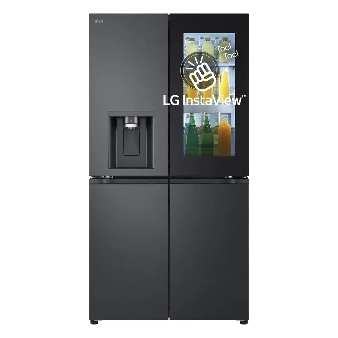 LG Lodówka Side-By-Side GMG960EVJE Multi Door 179cm Essence Black Steel czarny mat Total, zdjęcie 1 z 12
