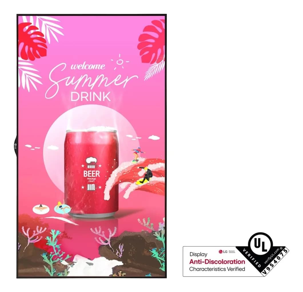 LG Monitor reklamowy Digital Signage 55XS4P LED 55" Full HD WebOS Signage Czarny, zdjęcie 1 z 9