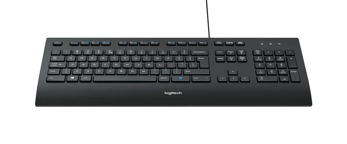 Logitech Klawiatura 920-005217 (USB 2.0; kolor czarny), zdjęcie 1 z 12