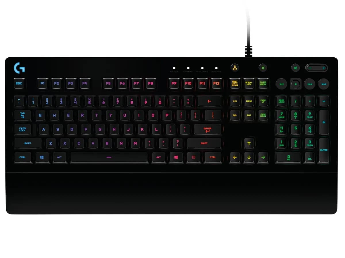 Logitech Klawiatura 920-008093 (mechaniczna; USB 2.0; (US); kolor czarny), zdjęcie 1 z 8