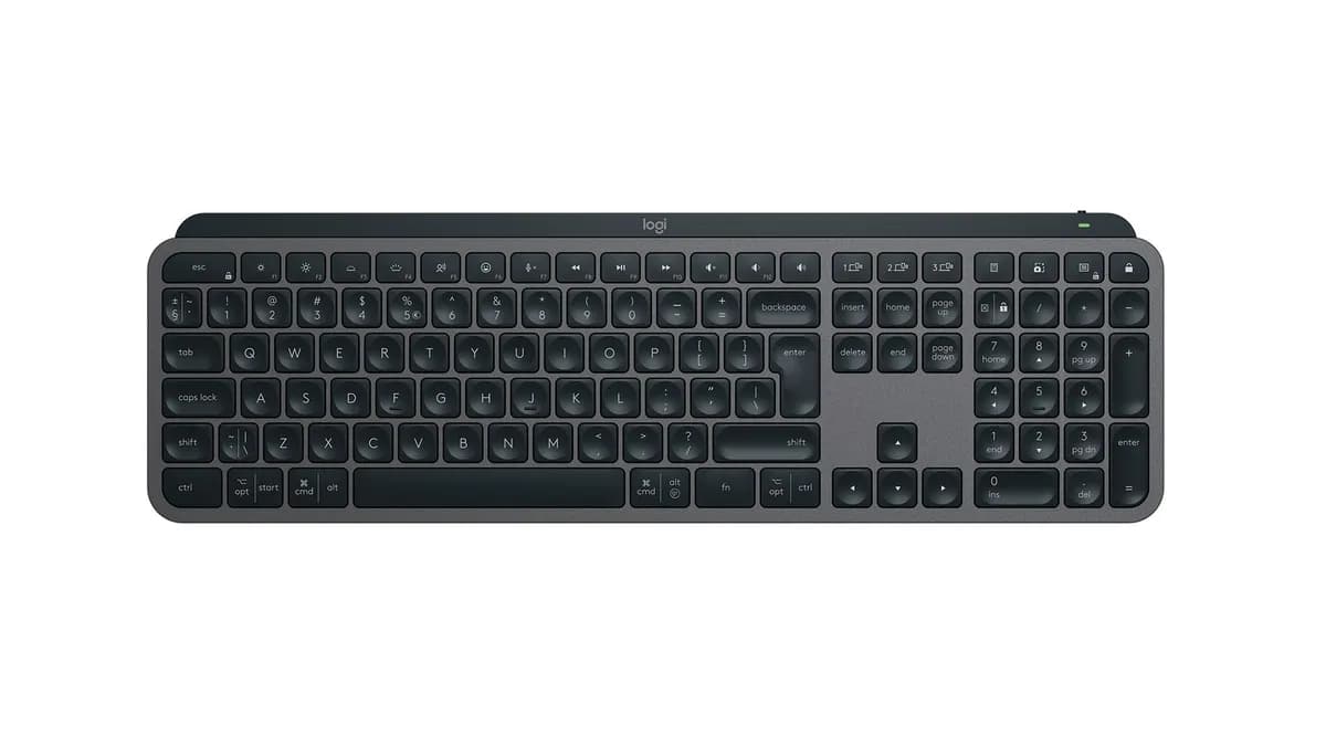 Logitech Klawiatura MX Keys S Bezprzewodowa Graphit, zdjęcie 1 z 8