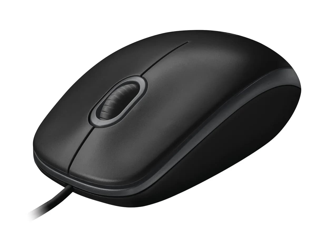 Logitech Mysz B100 910-003357 (optyczna; 800 DPI; kolor czarny), zdjęcie 1 z 4