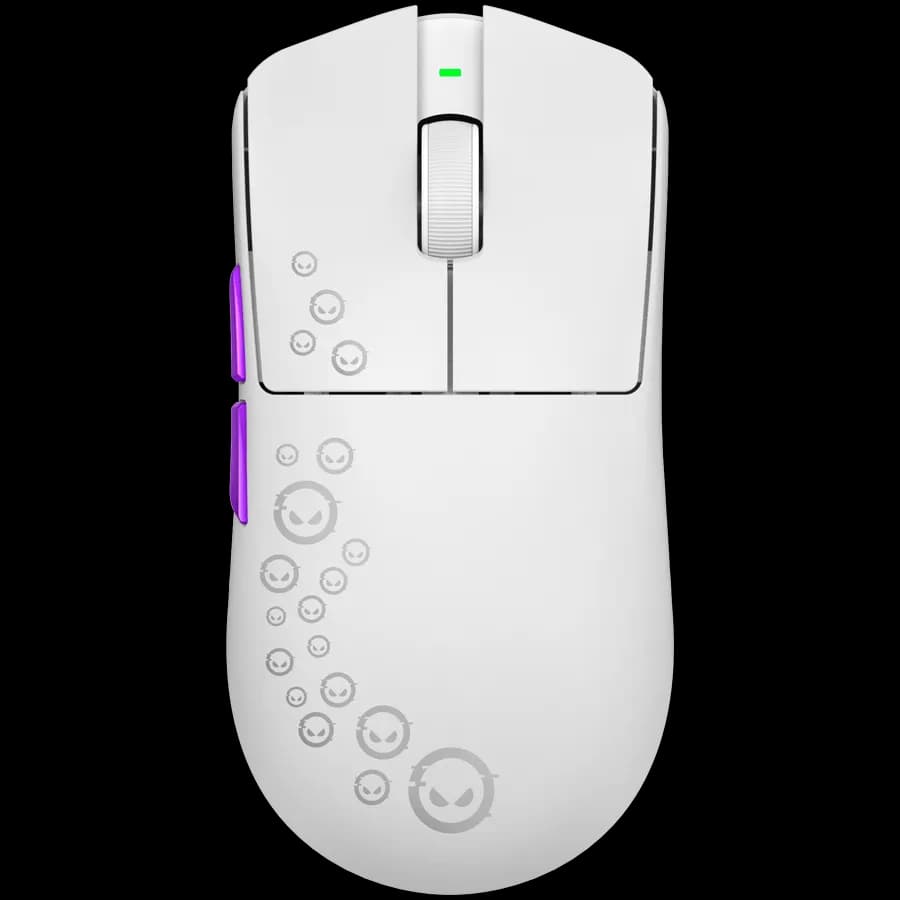 Lorgar Gaming Mouse MSP81W Pro Wireless PixArt 3950 White, zdjęcie 1 z 2