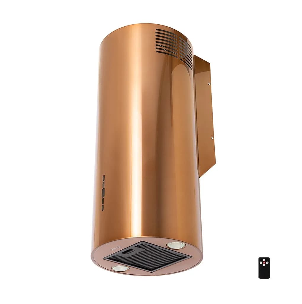 Maan Okap kominowy Elba W 731 60 cm | LED | filtry aluminiowe | miedź, zdjęcie 1 z 2