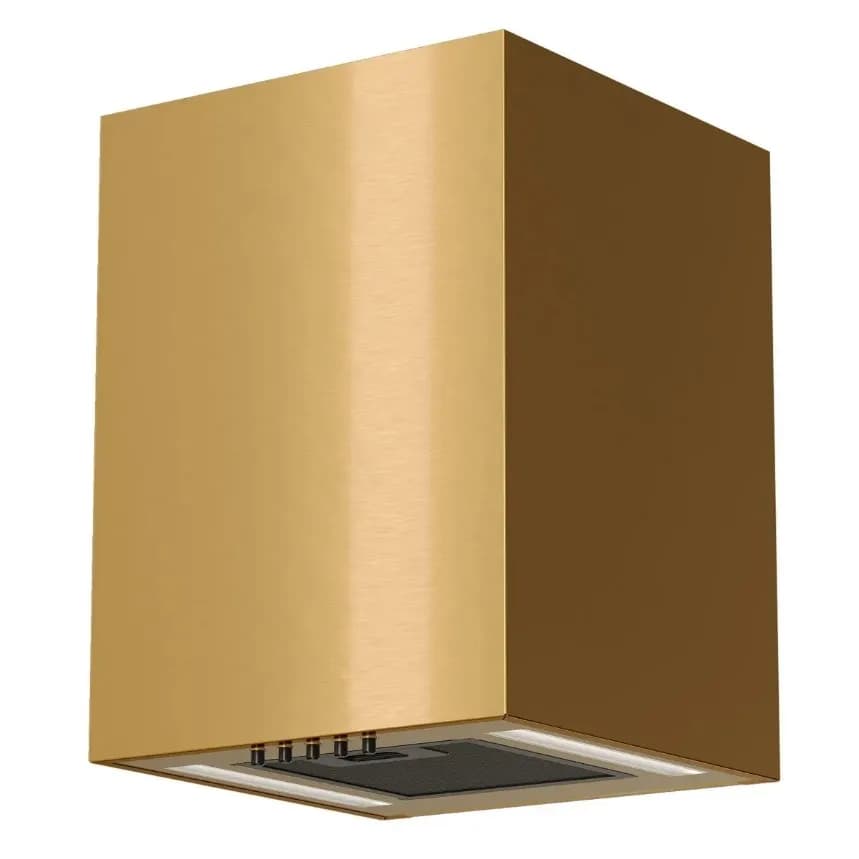 Maan Okap kominowy Ponza Mini WPB 430 50 cm | LED | filtry aluminiowe | złoty, zdjęcie 1 z 3