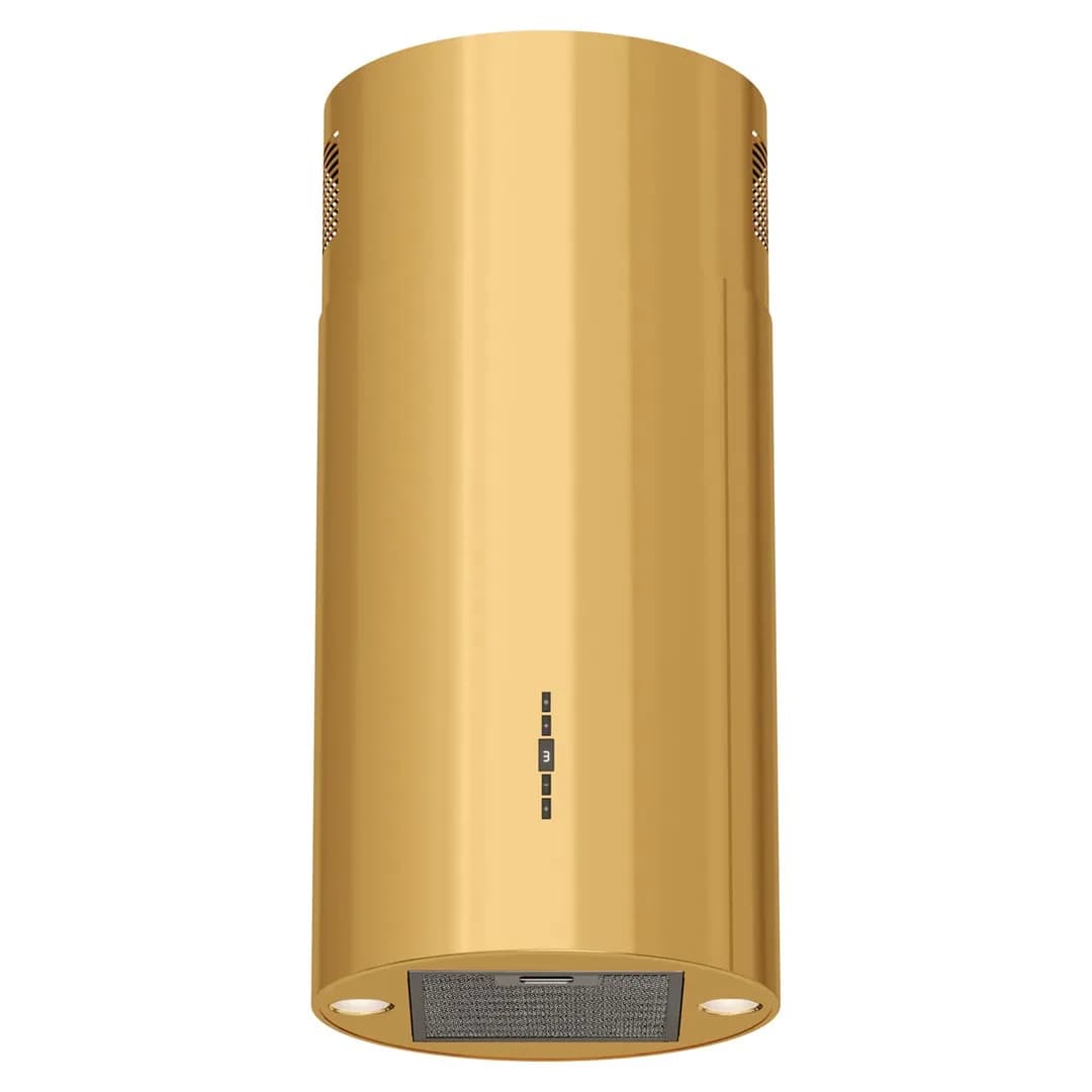 Maan Okap wyspowy Elba 2 31 60 cm | LED | filtry aluminiowe | złoty, zdjęcie 1 z 3