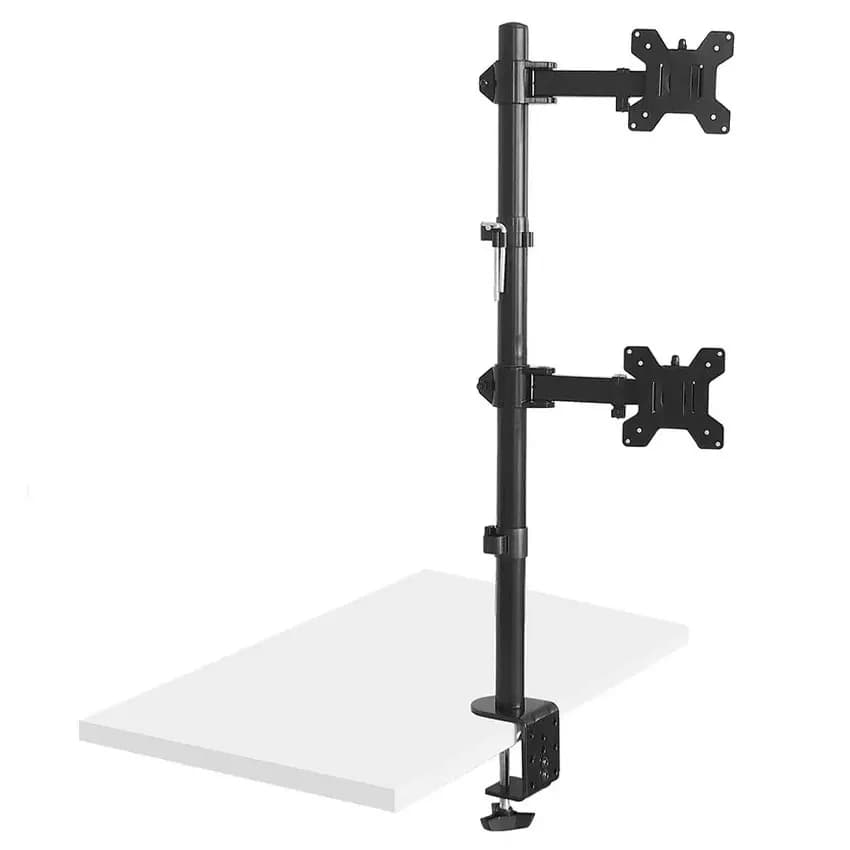 Maclean UCHWYT DO MONITORAMAX VESA 100X100, 13-27", 9KG, PODWÓJNY MC-967, zdjęcie 1 z 9