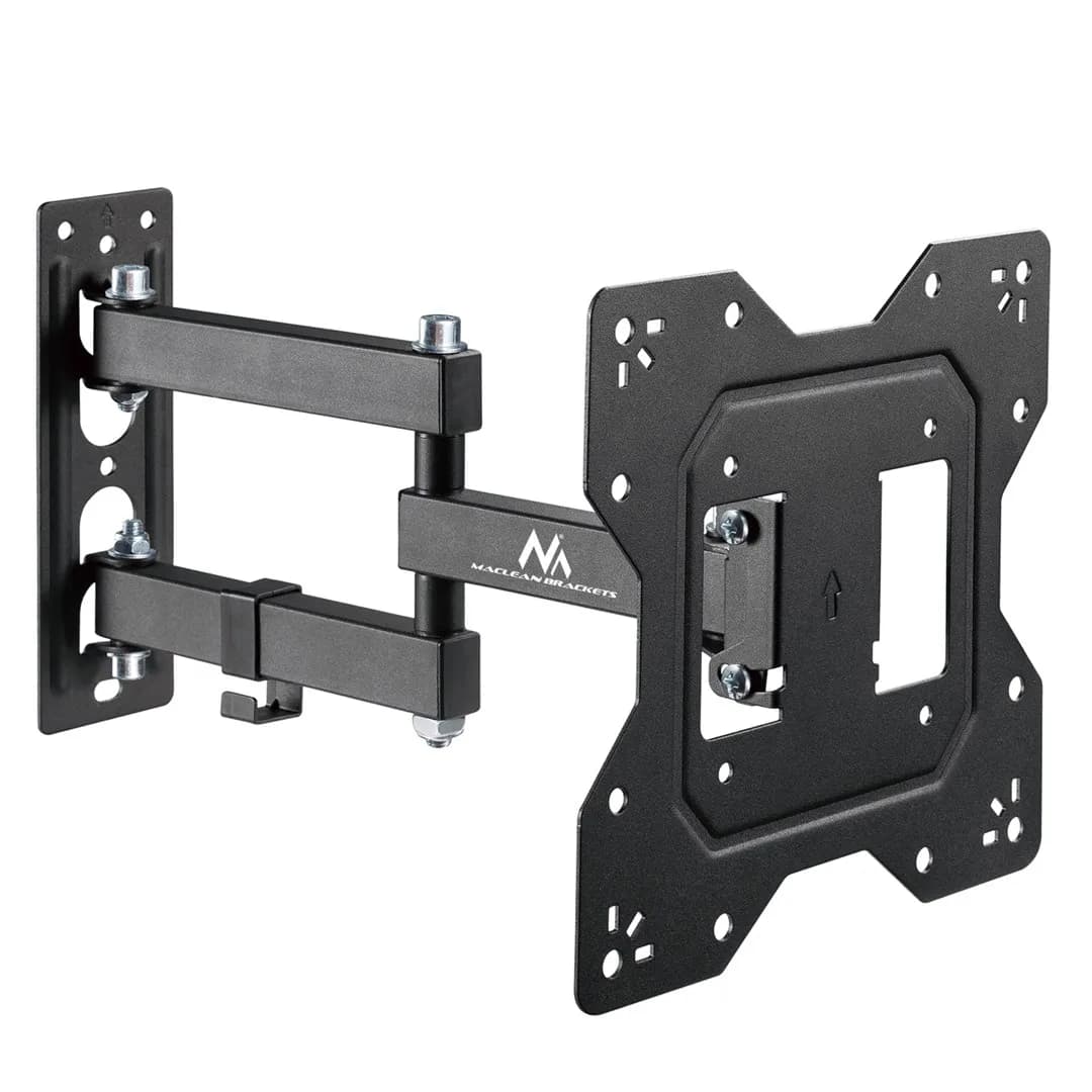 Maclean UCHWYT DO TV LUB MONITORA, UNIWERSALNY, MAX VESA 200X200, 23-43", 30KG, CZARNY MC-700N, zdjęcie 1 z 10