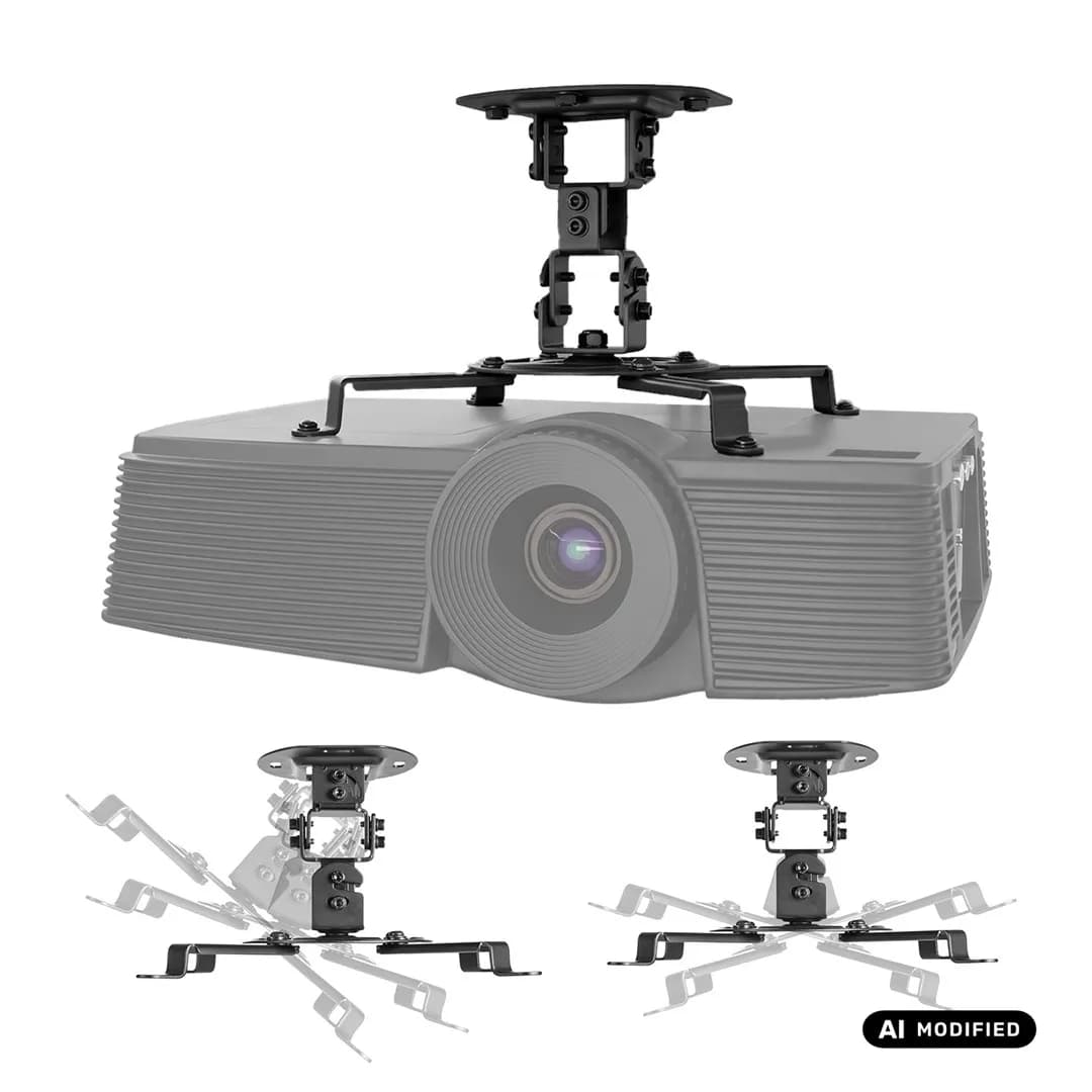 Maclean UCHWYT SUFITOWY DO PROJEKTORA, 54~320MM, DO 13,5 KG, ROTACJA 360 STOPNI MC-200 B, zdjęcie 1 z 12