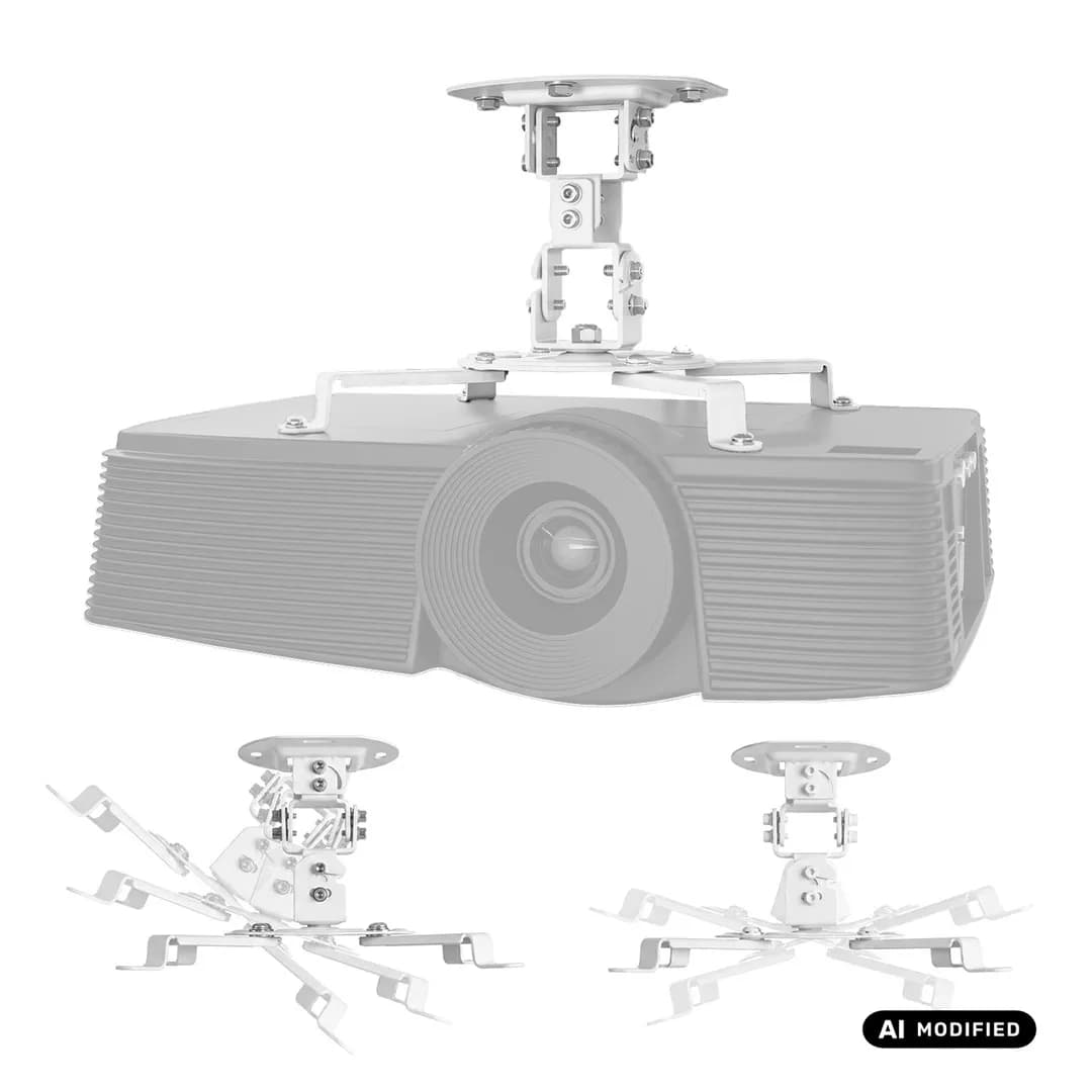 Maclean UCHWYT SUFITOWY DO PROJEKTORA, 54~320MM, DO 13,5 KG, ROTACJA 360 STOPNI MC-200 W, zdjęcie 1 z 12