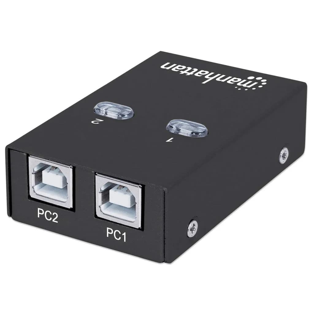 Manhattan AUTOMATYCZNY PRZEŁĄCZNIK USB 2.0 2/1 MAN, zdjęcie 1 z 6