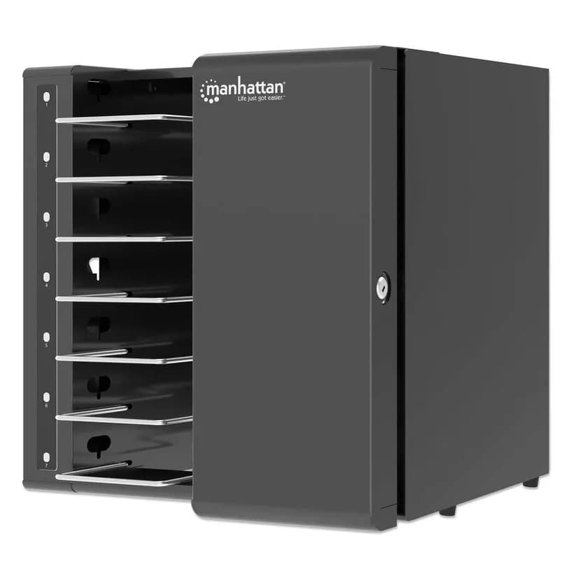 Manhattan SZAFA DO ŁADOWANIA 7 LAPTOPÓW 7X USB-C 6, zdjęcie 1 z 7