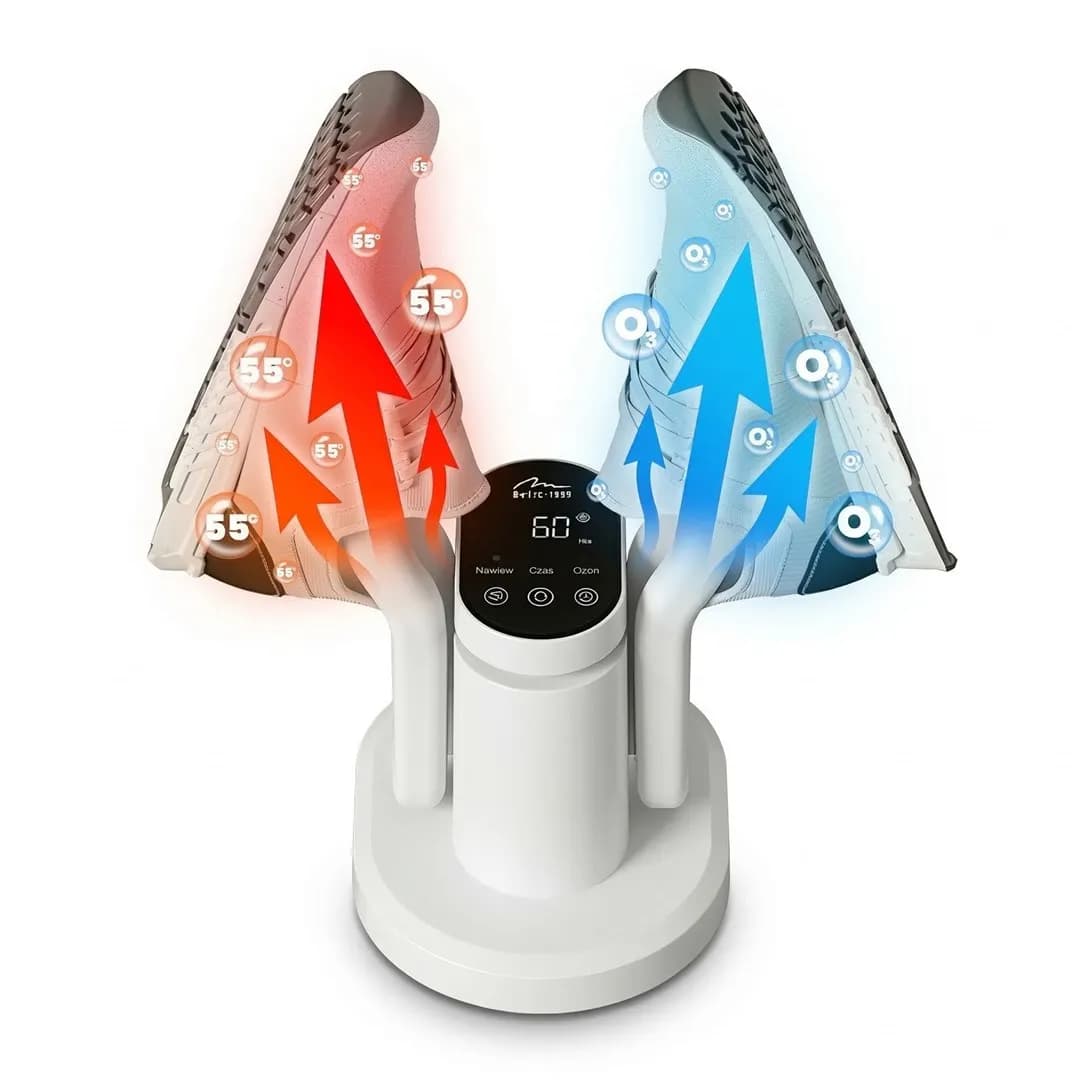 Media-Tech SUSZARKA DO BUTÓW Z DEZYNFEKCJĄ OZONOWĄ (BIAŁA) SHOE DRYER OZONE PRO+ MT6539W, zdjęcie 1 z 12