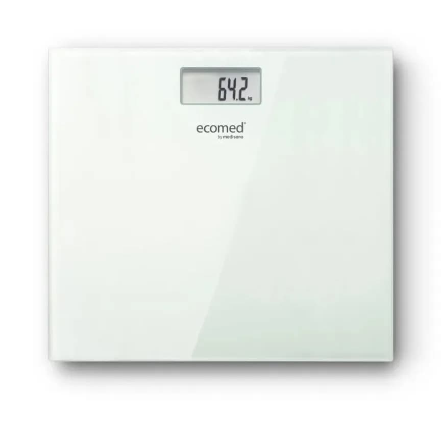 Medisana Waga osobowa Ecomed by PS-72E do 150 kg | Step On | 300 x 300 mm | biały, zdjęcie 1 z 6