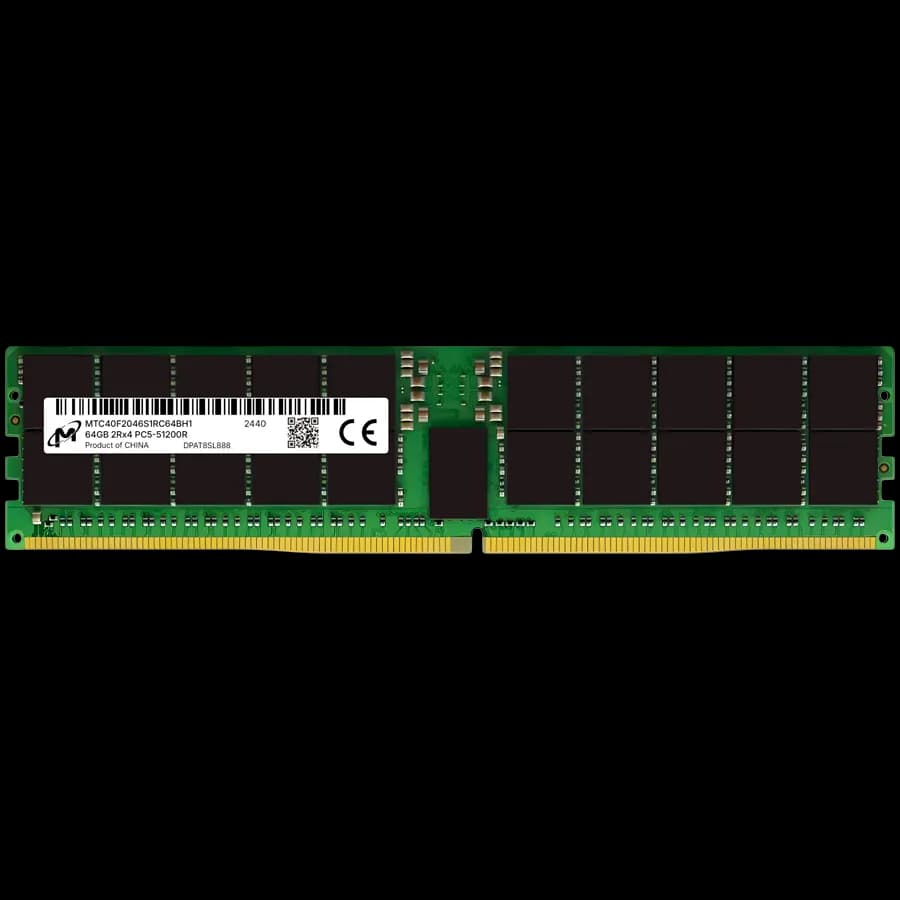 Micron DDR5 RDIMM 64GB 2Rx4 6400 CL52 (16Gbit) (Tray)