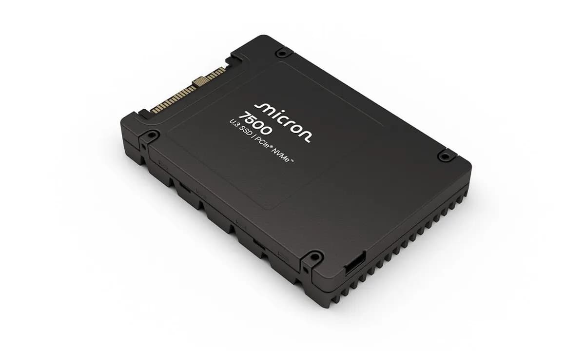 Micron Dysk SSD 7500 PRO 7.68TB U.3 (15mm) NVMe Gen4 MTFDKCC7T6TGP-1BK1DABYYR (DWPD 1) TCG