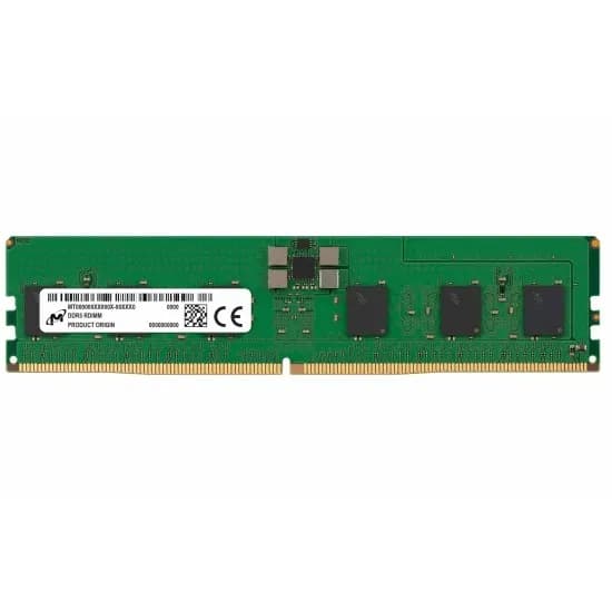 Micron RDIMM 16GB DDR5 1Rx8 6400MHz PC5-51200 ECC REGISTERED MTC10F1084S1RC64BD2R, zdjęcie 1 z 2