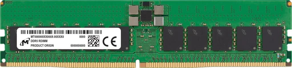 Micron RDIMM 48GB DDR5 2Rx8 4800MHz PC5-38400 ECC REGISTERED MTC20F208XS1RC48BR