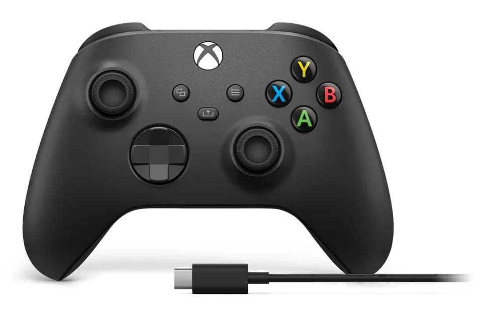 Microsoft Kontroler bezprzewodowy Xbox Serie Black+USB-C, zdjęcie 1 z 4