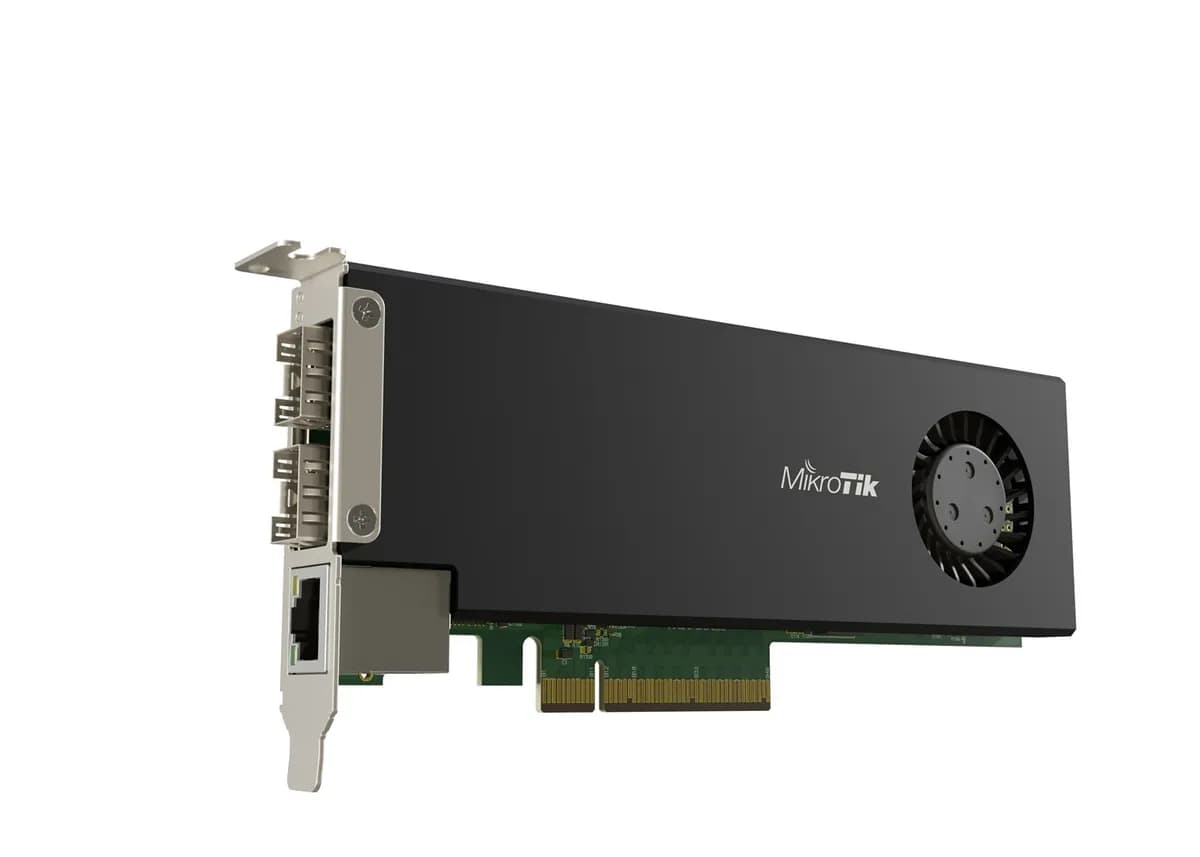 Mikrotik Router CCR2004-1G-2XS-PCIe Total Ethernet Ports:1; Architecture:ARM 64bit; CPU core:4, zdjęcie 1 z 5
