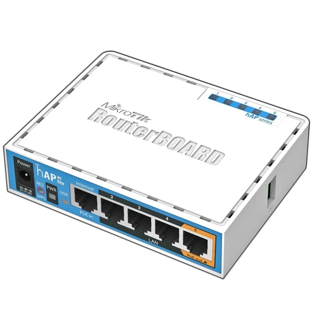 Mikrotik Router WiFi 5 hAP ac lite (RB952Ui-5ac2nD) 2,4GHz(2x2)/5GHz(1x1) 5p
