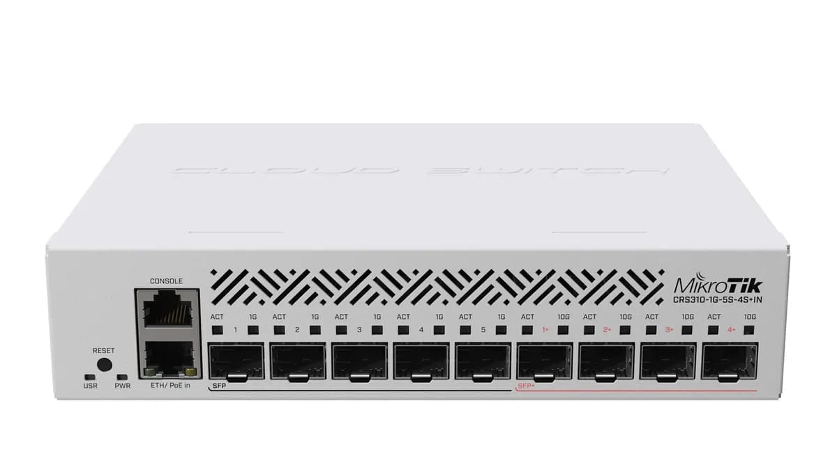 Mikrotik Switch CRS310-1G-5S-4S+IN 10p Managed Gigabit/10G, zdjęcie 1 z 6