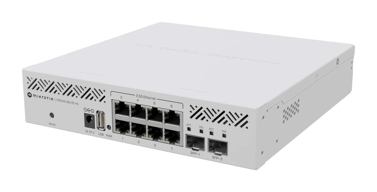 Mikrotik Switch CRS310-8G+2S+IN 10p Managed 2,5G/Multigigabit/10G, zdjęcie 1 z 3
