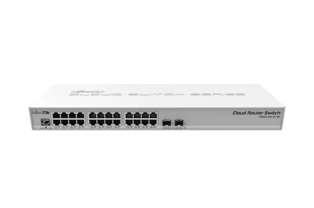Mikrotik Switch CRS326-24G-2S+RM 26p Managed Gigabit/10G, zdjęcie 1 z 3