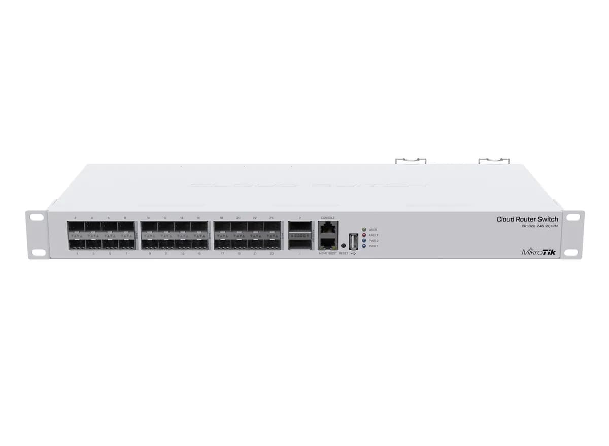 Mikrotik Switch CRS326-24S+2Q+RM 25p Managed Fast/10G, zdjęcie 1 z 5