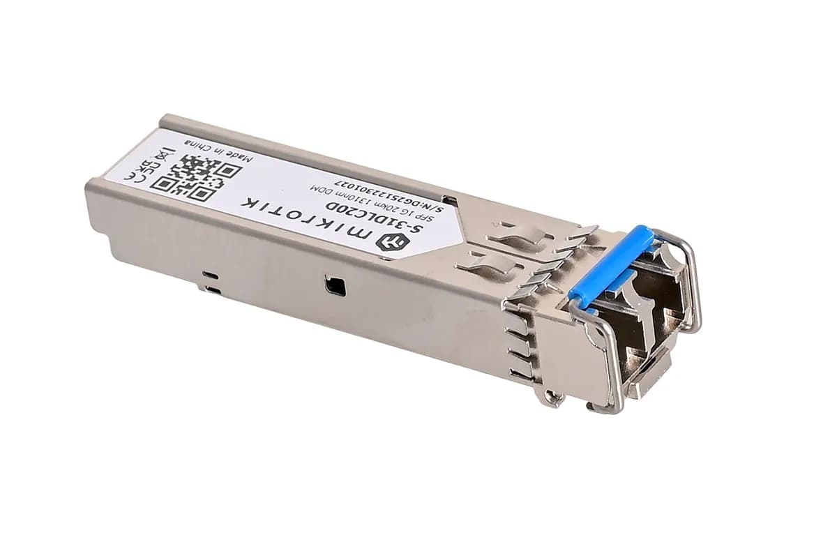 Mikrotik Wkładka SFP S-31DLC20D 1.25G Dual LC UPC SM 20km, zdjęcie 1 z 4