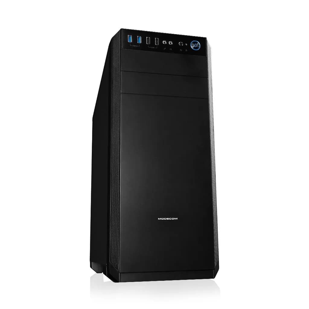 Modecom Obudowa Oberon Silent AT-OBERON-PS-10-000000-0002 (ATX, ITX, Micro ATX; kolor czarny), zdjęcie 1 z 11