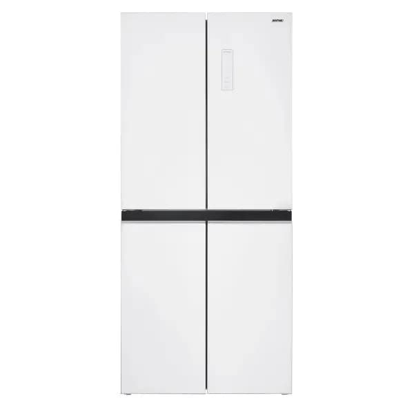 Mpm Lodówka Multi Door MPM-434-SBF-08, wys 180cm, No Frost, szklany front w kolorze białym, zdjęcie 1 z 2