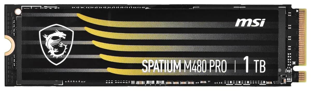 Msi Dysk SSD SPATIUM M480 Pro 1TB PCIe 4.0 NVMe M.2 2280, zdjęcie 1 z 4