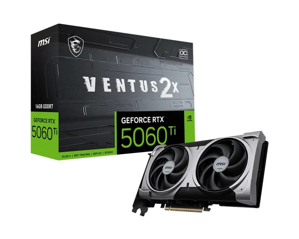 Msi Karta graficzna RTX 5060 Ti 16G VENTUS 2X OC PLUS, zdjęcie 1 z 8