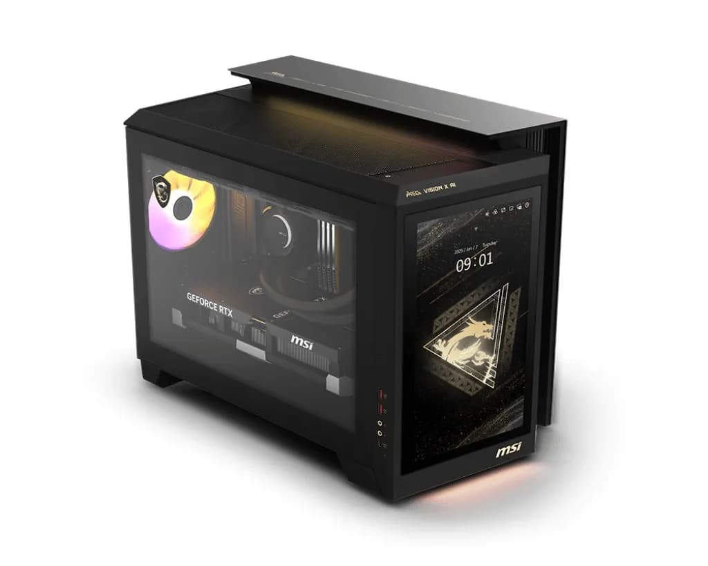 Msi MEG Vision X AI 2NVR7-290EU Ultra 7 265K 64GB DDR5 SSD1TB GeForce RTX 5070 Ti 16G SHADOW, zdjęcie 1 z 3