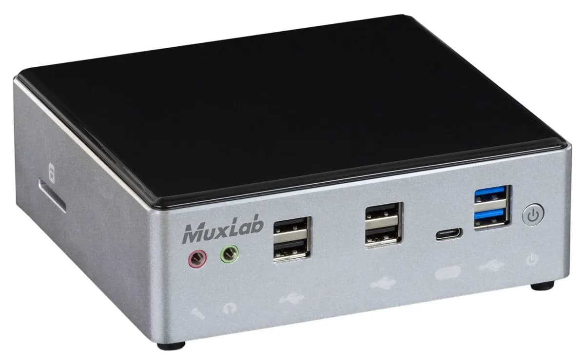 Muxlab MINI PC-1 MUXMEET, I5-8250U, W10, 8GB DIMM DDR4, 128GB SSD (500823), zdjęcie 1 z 5