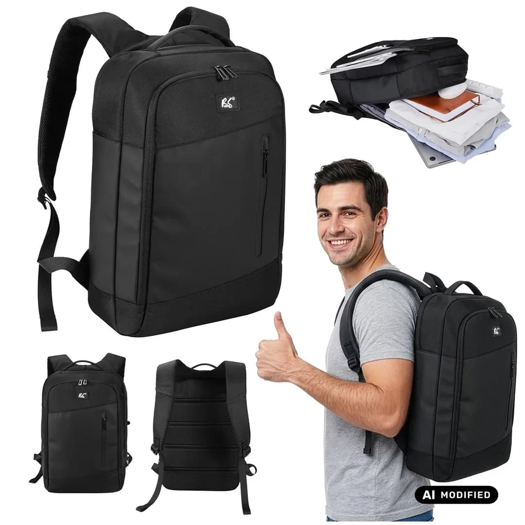 Nano RS NANORS PLECAK NA LAPTOPA NANORS, 15,6", CZARNY, 42X28,5X14, WODOODPORNY RS204 B RS204 B, zdjęcie 1 z 12
