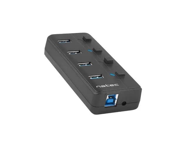Natec Hub Mantis 2 NHU-1557 (4x USB 3.0; kolor czarny), zdjęcie 1 z 7